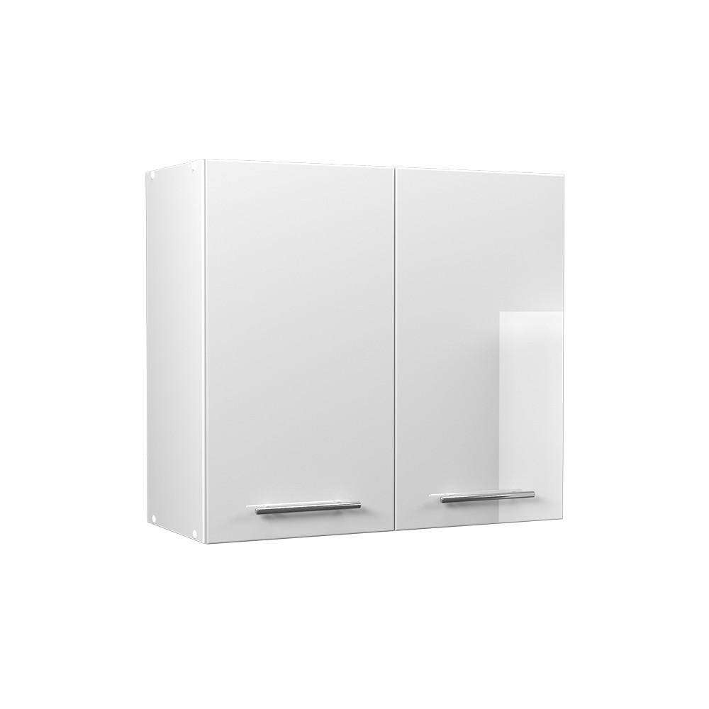 HÄNGESCHRANK Fame-Line, Weiß Hochglanz/Weiß, 80 cm - Weiß Hochglanz/Weiß, Holzwerkstoff (80/72/34.1cm) - Vicco
