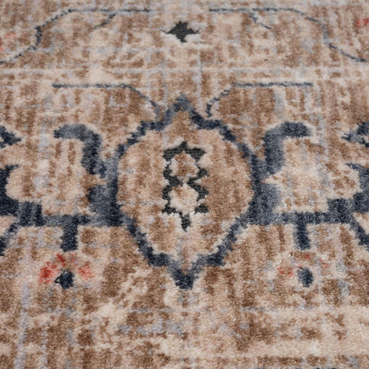 WEBTEPPICH Fionna Neta Beige - Beige, Textil (160/231cm) - Kukoon Rugs