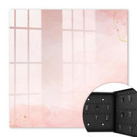 SCHLÜSSELBOX Schwarz 30x30 cm- Türöffnung nach rechts - Pastell-Eleganz - Pink, Metall (30/30/5cm) - TULUP