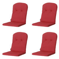 GARTENSTUHLKISSEN Panama 96/45 cm 4er-Set - Dunkelrot, Textil (45/5/96cm) - Madison