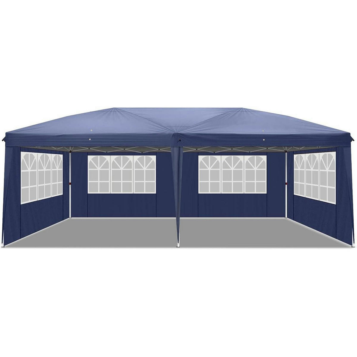 FALTPAVILLON 3x6m Wasserdicht mit 6 Seitenteilen Blau - Blau, Textil (300/268/600cm)
