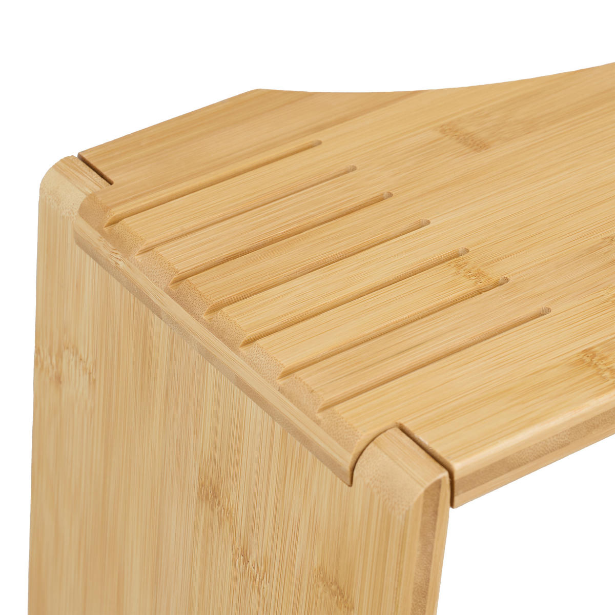 TOILETTENHOCKER - Hellbraun, Holz/Kunststoff (48.5/19/20cm) - Relaxdays