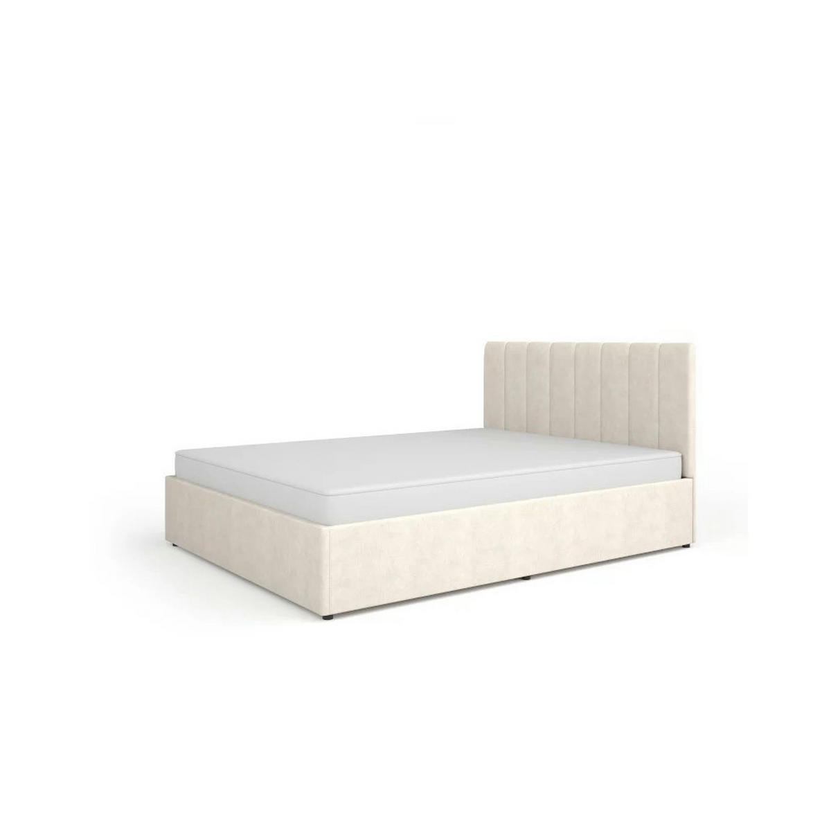 JUGENDZIMMER Mossa in Kashmir & Eiche Whisky 5 teilig mit Polsterbett 140er Breite, Kleiderschrank Schreibtisch Highboard und Regal - Beige, Holzwerkstoff (80/200/120cm)