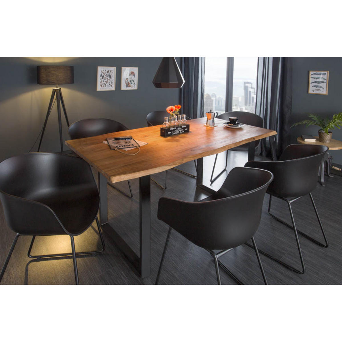 ESSTISCH MAMMUT Wild-Akazie 140 cm - Braun, Holz (90/140/77cm) - riess-ambiente
