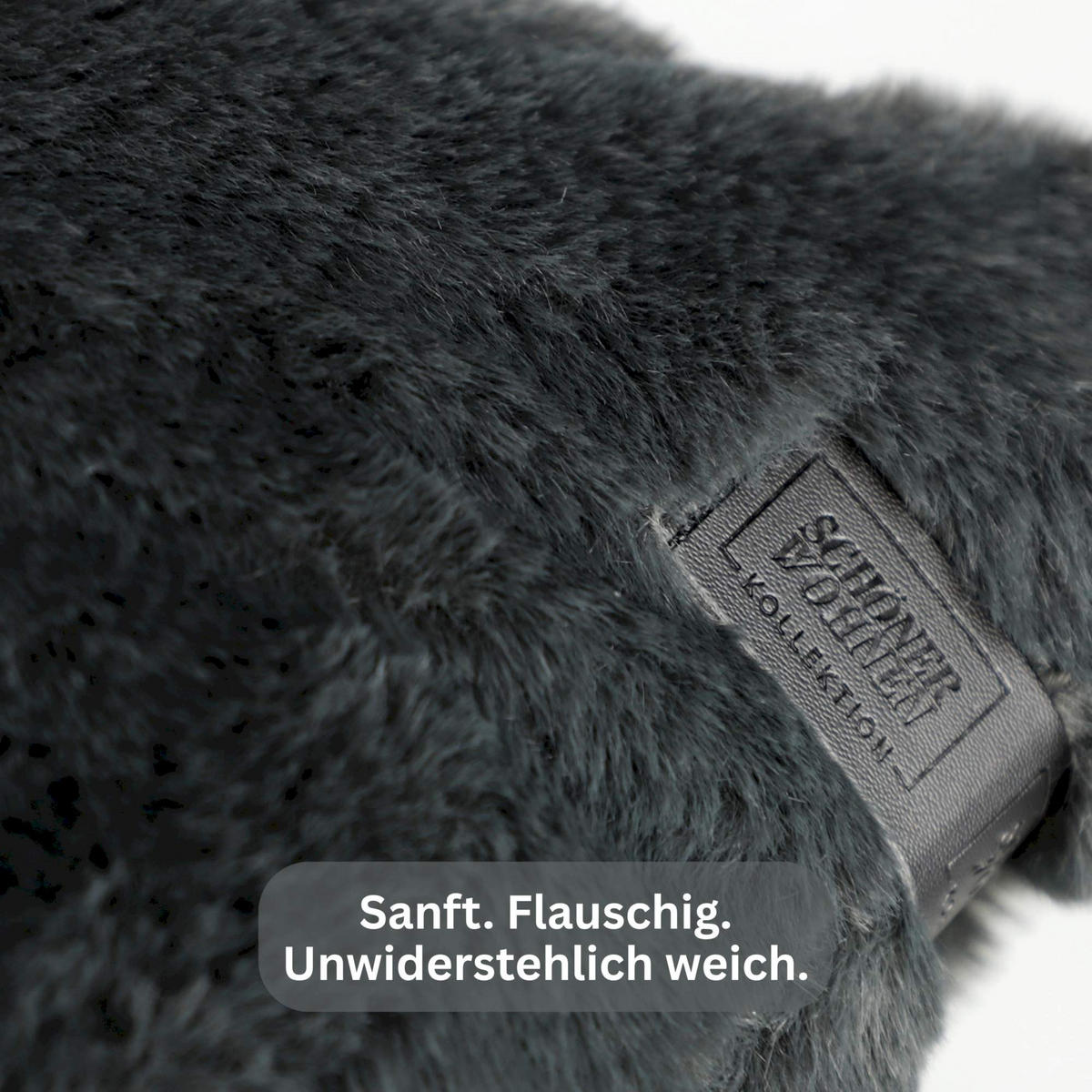 ZIERKISSENHÜLLE ELEGANCE - Anthrazit, Textil (45/45cm) - Schöner Wohnen