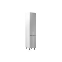 HOCHSCHRANK 40 cm – Velmora D40SP-P/L Grau/Hochglanz – Grau / Hochglanz / Links - Grau, Holzwerkstoff (40/212/58cm) - ROYAL24_MARKT