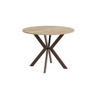 ESSTISCH EVO - Braun/Sonoma Eiche, Holzwerkstoff/Metall (90/90/76cm) - Meblini