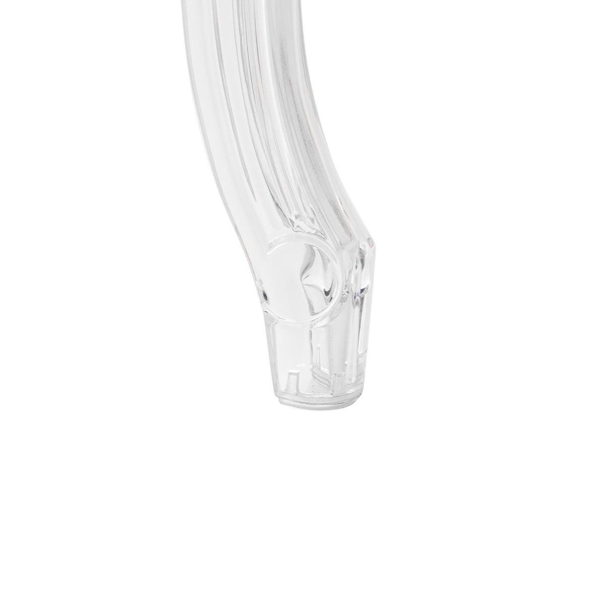ESSZIMMERSTUHL 2er Set Transparent Vermont - Transparent, Kunststoff (53/97/55cm) - Beliani
