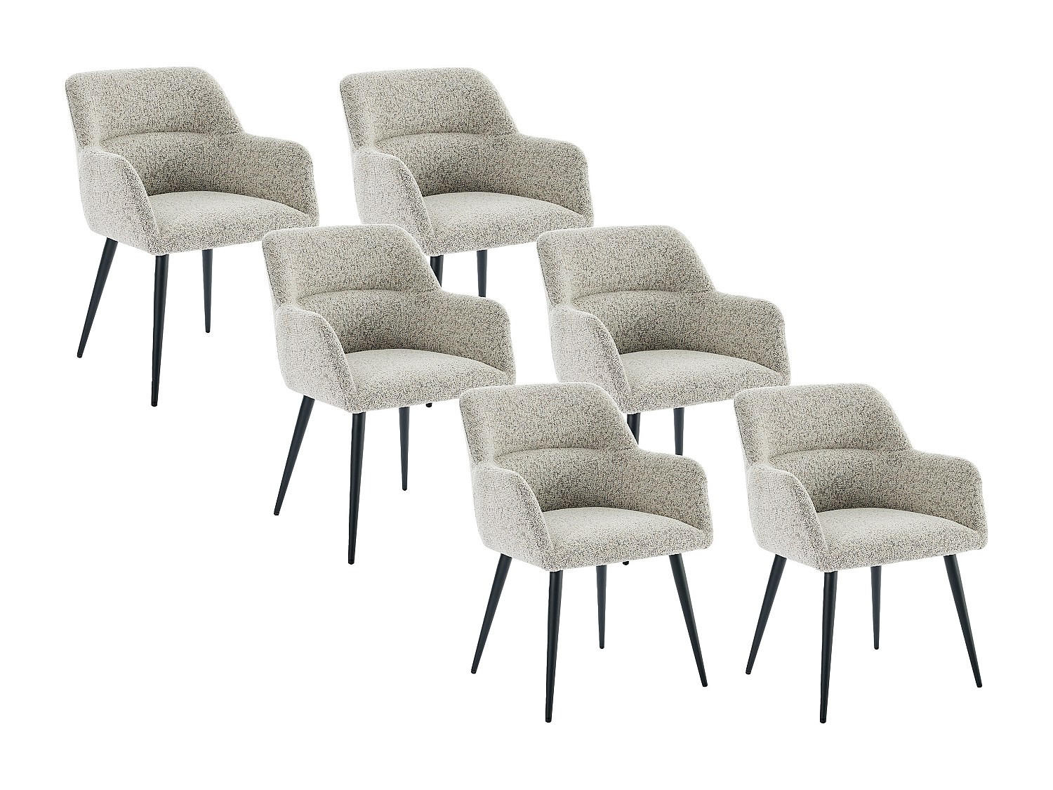 Vente-Unique Stuhl Creme 59.5x78x61 cm