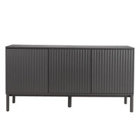 SIDEBOARD Melton Schwarz 150 cm x 75 cm - Schwarz, Holzwerkstoff (150/75/40cm) - Kenay Home