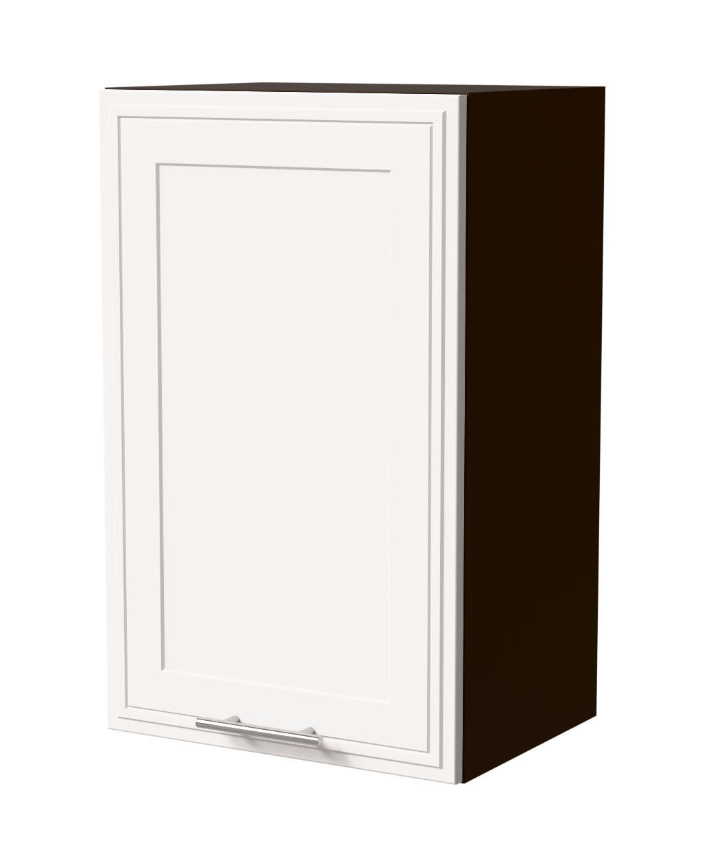 HÄNGESCHRANK Salo W2/45 Lava / Weiß Matt 45 / 32,5 / 72cm - Dunkelgrau/Weiß, Holz/Holzwerkstoff (45/72/32.5cm) - Feldmann-Wohnen