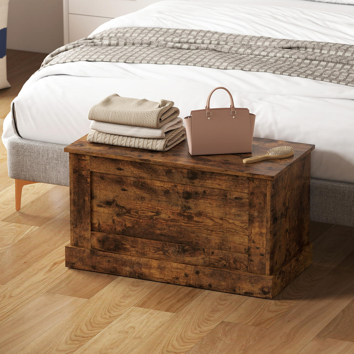 KISSENBOX DE-12530 80/40/45 cm Braun - Braun, Holzwerkstoff (40/45/80cm) - ComfortXL