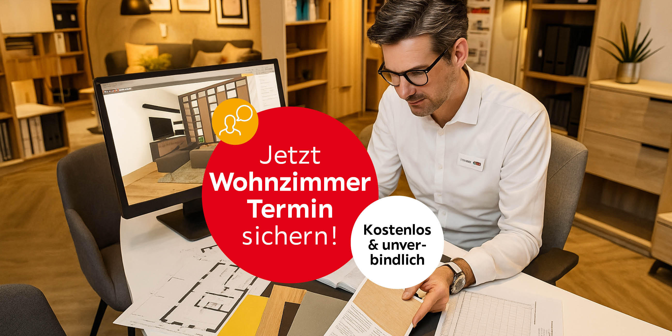 Jetzt Wohnzimmer Termin sichern! Kostenlos & unverbindlich