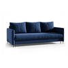 SCHLAFSOFA Belis in Dunkelblau - Dunkelblau, Holzwerkstoff/Textil (216/95/100cm) - Bettso