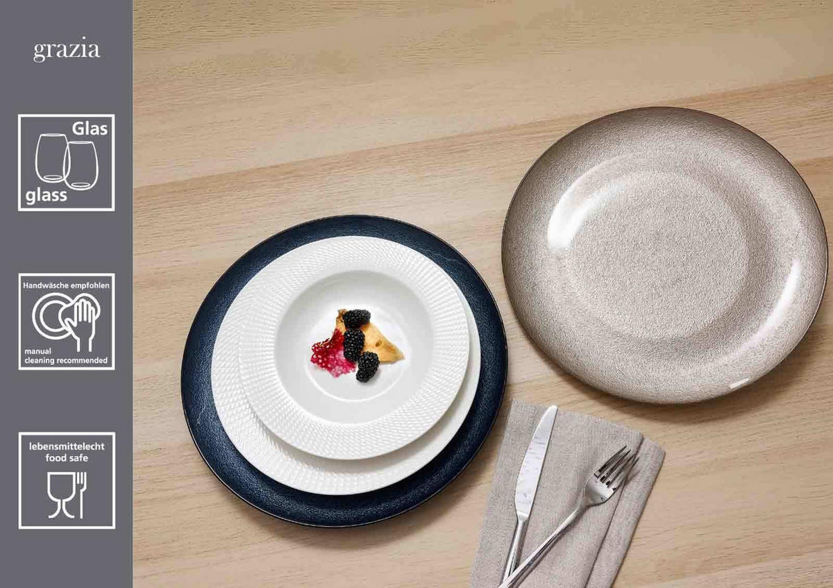 PLATZTELLER Grazia Rot ø 33 cm - Rot, Glas (33cm) - Ritzenhoff Breker