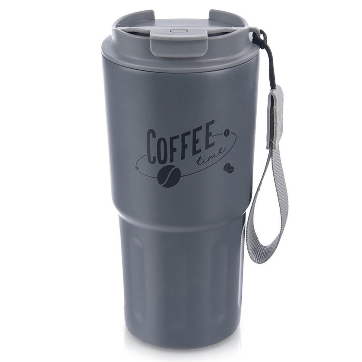 THERMOBECHER Termo Coffee 590 ml Grau - Grau, Metall (0.59L) - Orion 