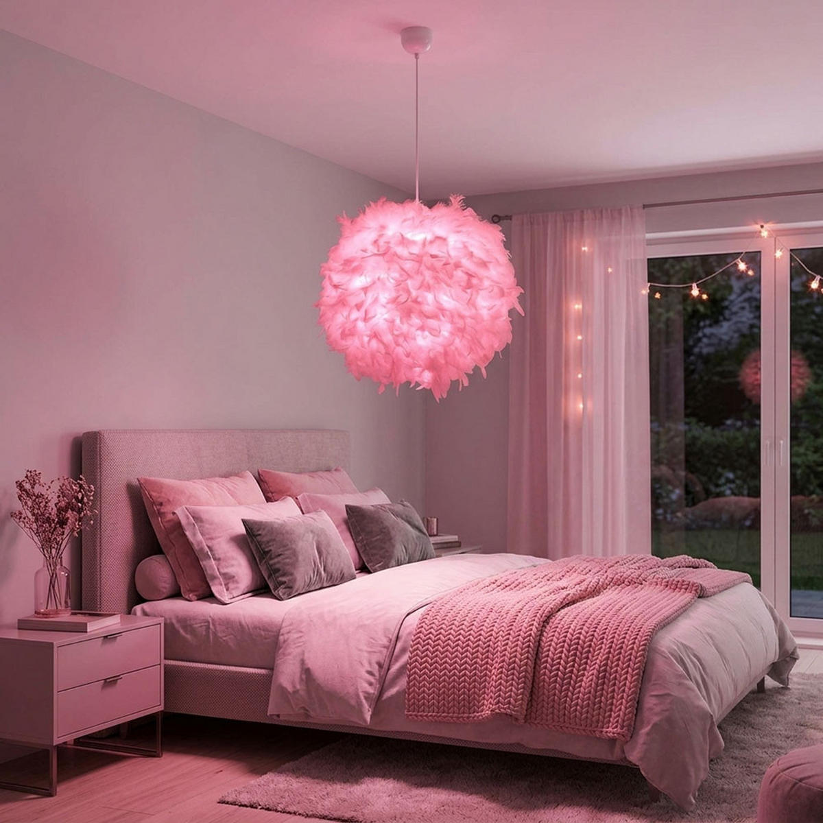 LED HÄNGELEUCHTE Metall Weiß - Weiß, Metall (60/60/130cm)