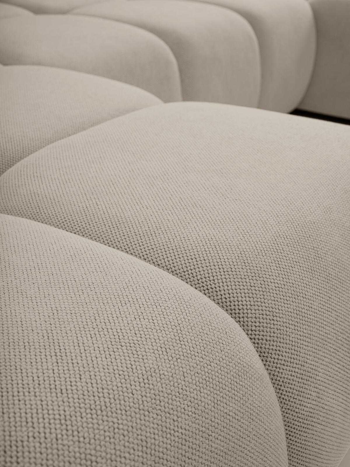 WOHNLANDSCHAFT DUCA U Beige Jersey mit Schlaffunktion - Beige, Holz (359/88/177cm) - MASSENO