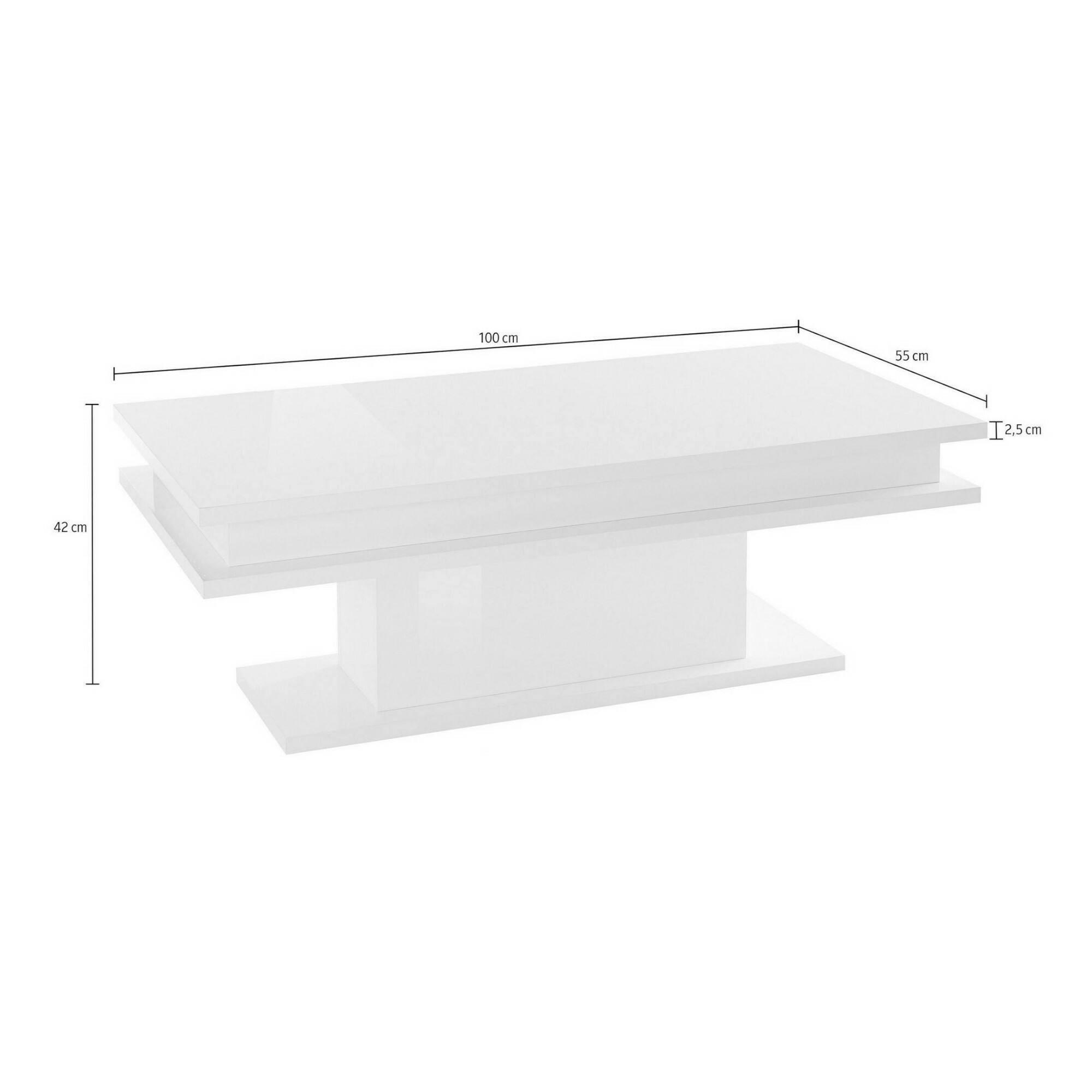 WOHNZIMMERTISCH Ahorn 55/100/42 cm - Braun, Holzwerkstoff (55/100/42cm) - DMORA