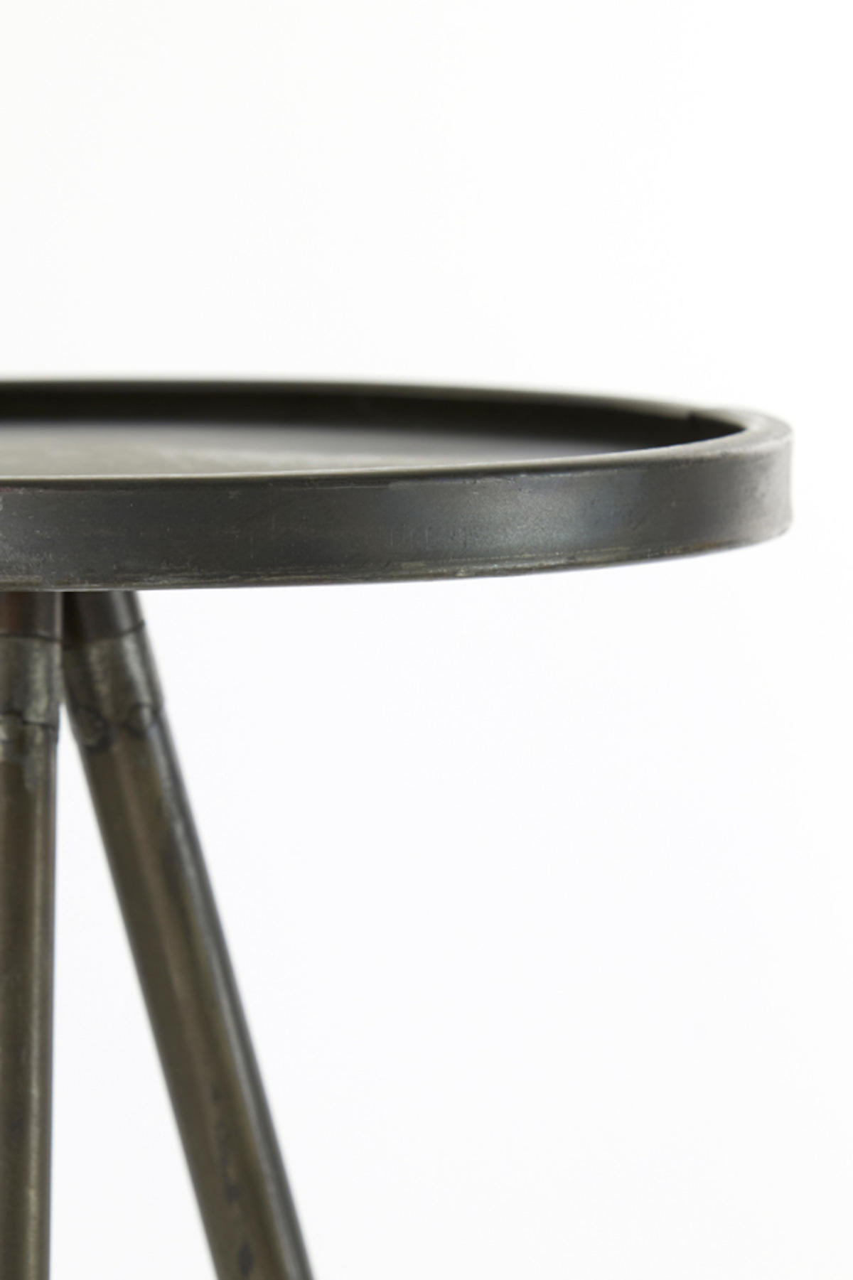 SÄULE Envira Grau Ø30/80,5 cm - Grau, Metall (30/30/80.5cm) - Light & Living