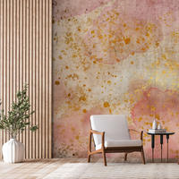SELBSTKLEBENDE FOTOTAPETE 441/315 cm - Pink/Braun, Kunststoff/Textil (441/1cm) - KUNSTLOFT
