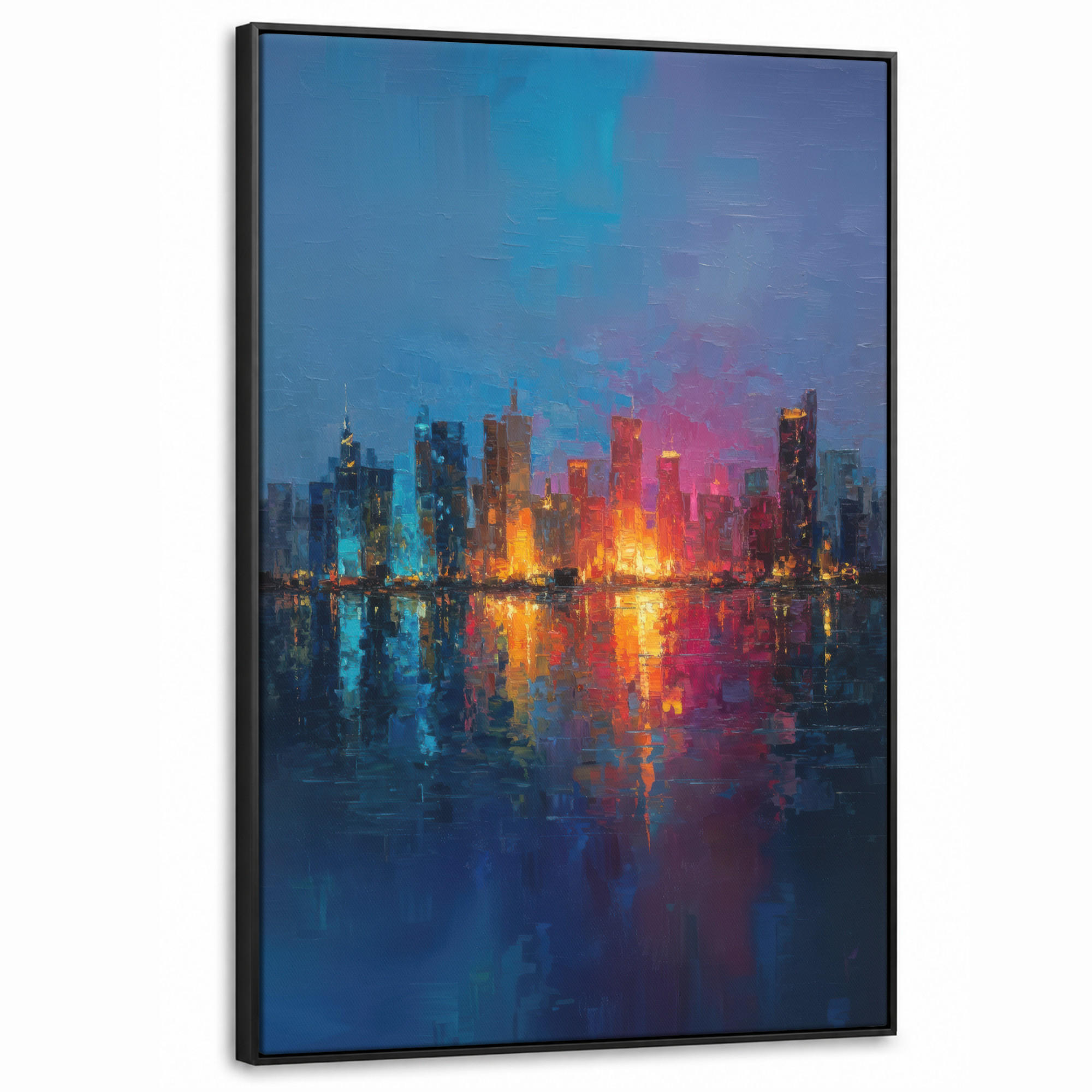 MuchoWow Leinwand Blau 90x140 cm