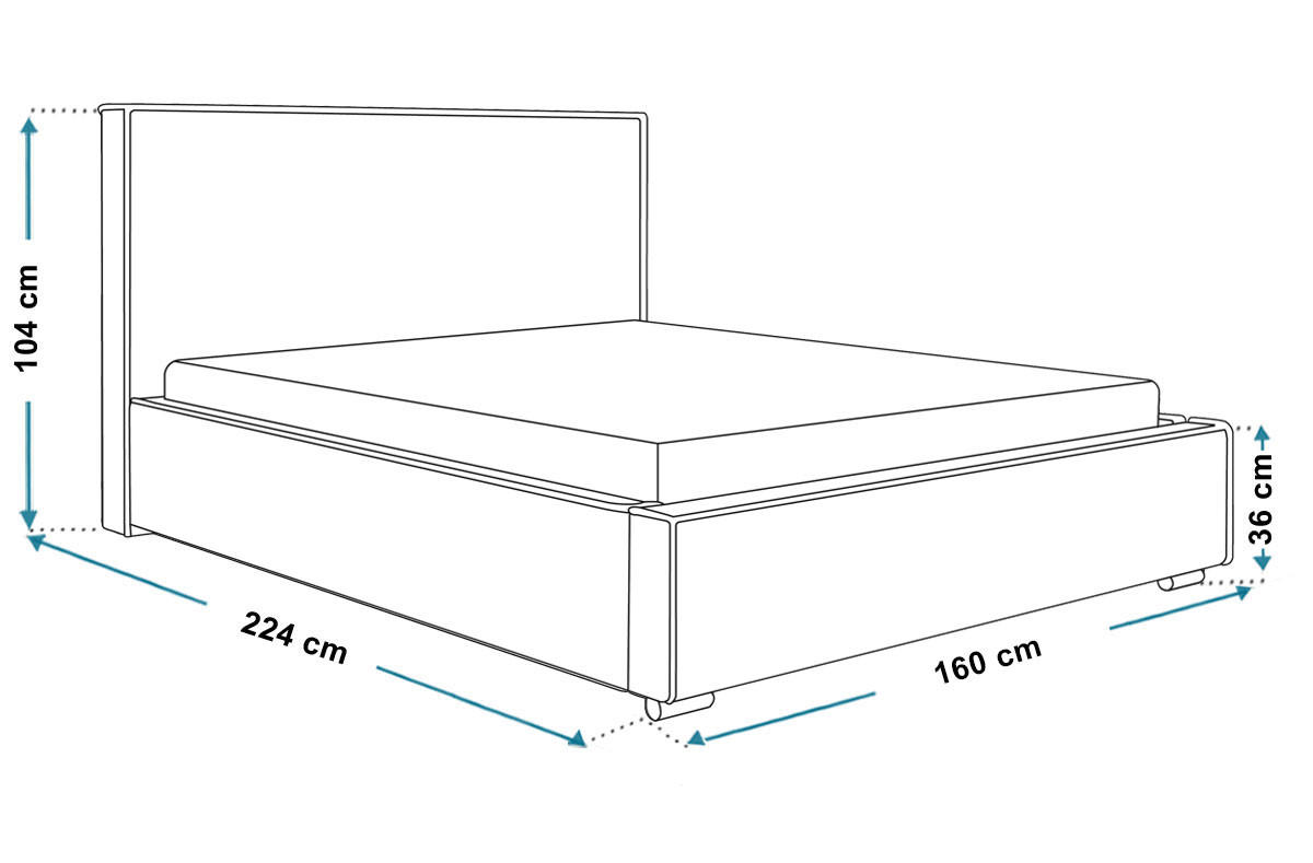 BETT Grau BEN 8 Gepolstert Mit Bettkasten 140x200 cm - Grau, Textil (140/200cm) - Sepro Meble