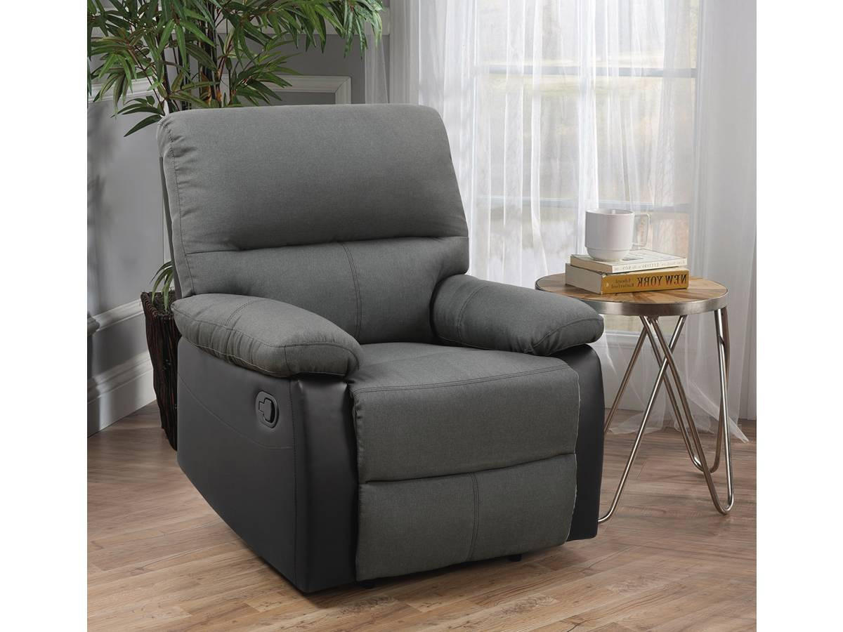 RELAXSESSEL Lincoln Schwarz/Dunkelgrau - Dunkelgrau/Schwarz, Kunststoff/Textil (90/103/89cm) - Habitat Garten
