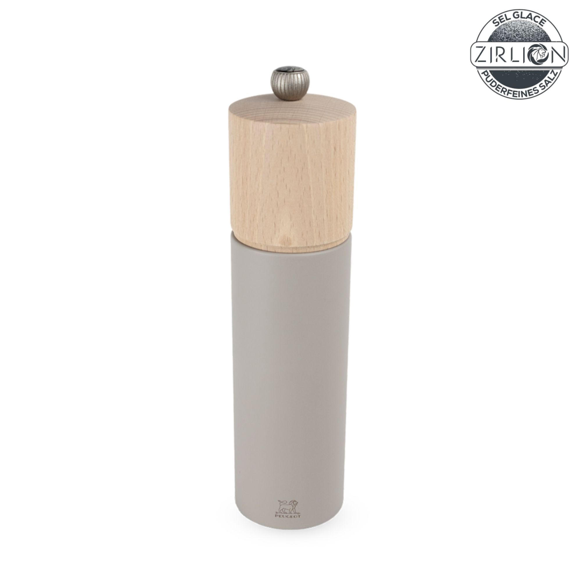 SALZMÜHLE Boreal 21cm Buchenholz Kieselgrau Zirkonia-Mahlwerk - Grau, Holz (54/215/54cm) - PEUGEOT