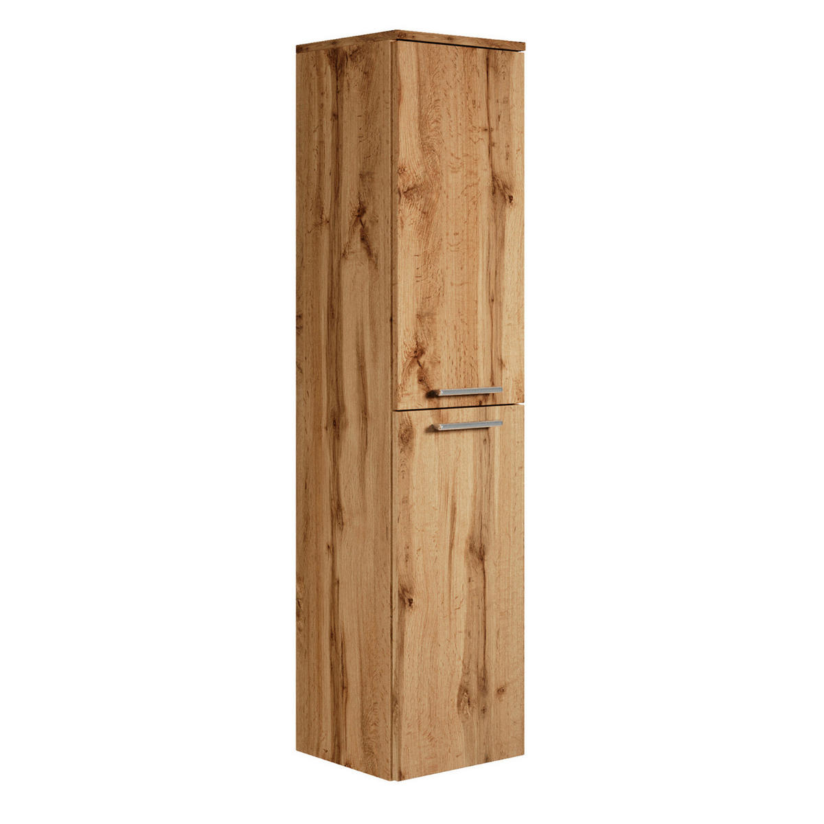 BADEZIMMERSCHRANK Saturnus mit 2 Türen Eiche - 35 x 35 x 130 cm - Eichefarben, Holz (35/130/35cm) - Badplaats