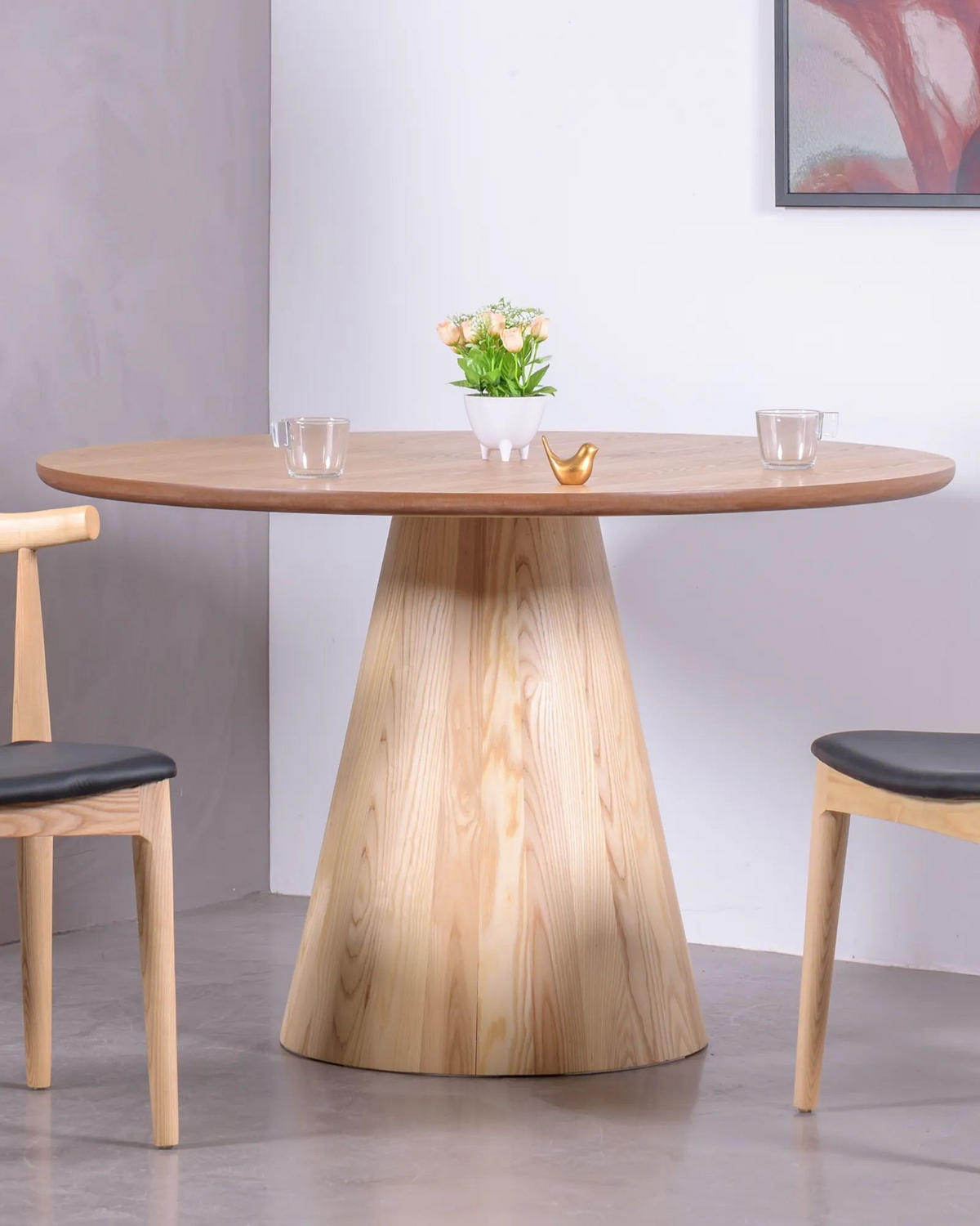 ESSTISCH Rund Eschefarben 120/120/78 cm - Eschefarben, Holz (120/120/78cm) - Nest Dream