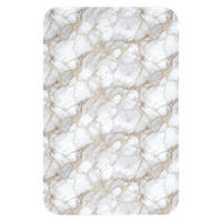 WC-VORLEGER Weiß - Gold - Marmor - Grau WC Teppich 40x60 cm - Weiß, Kunststoff/Textil (40/1cm) - OnlyWow