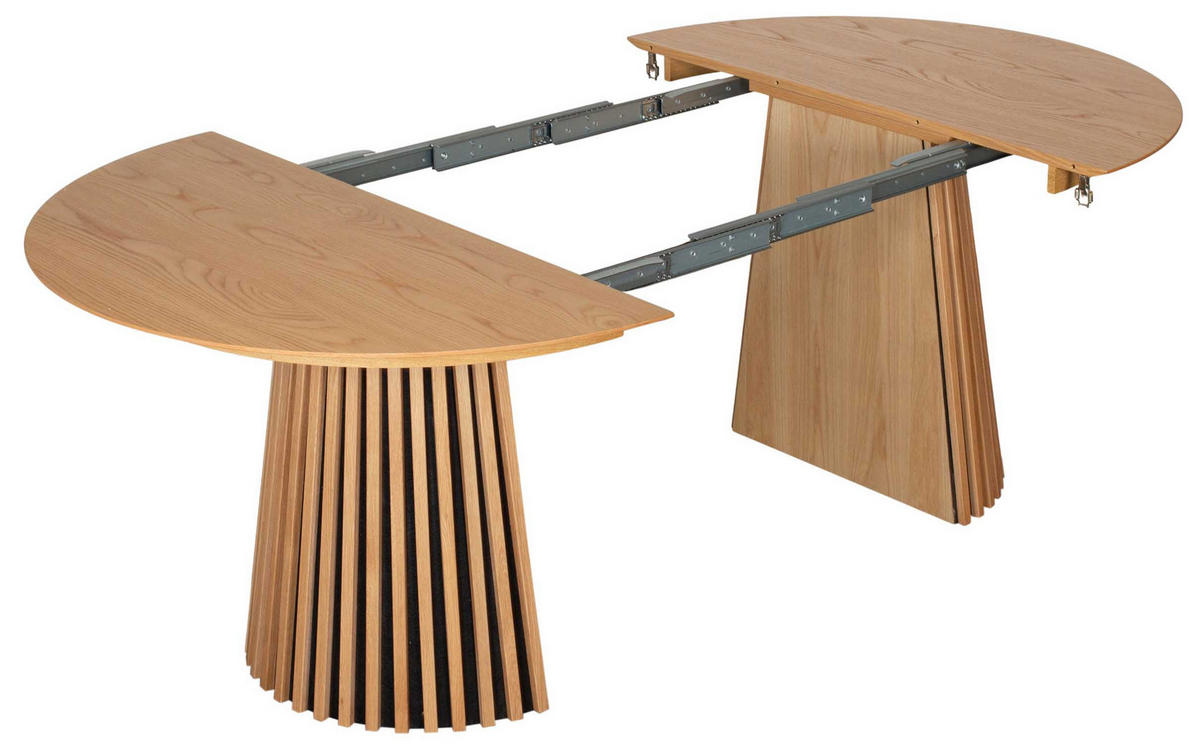 ESSTISCH Oria ausziehbar FSC® - Braun/Naturfarben, Eichenholz/Holz (120/210/76cm) - Mr. Deko