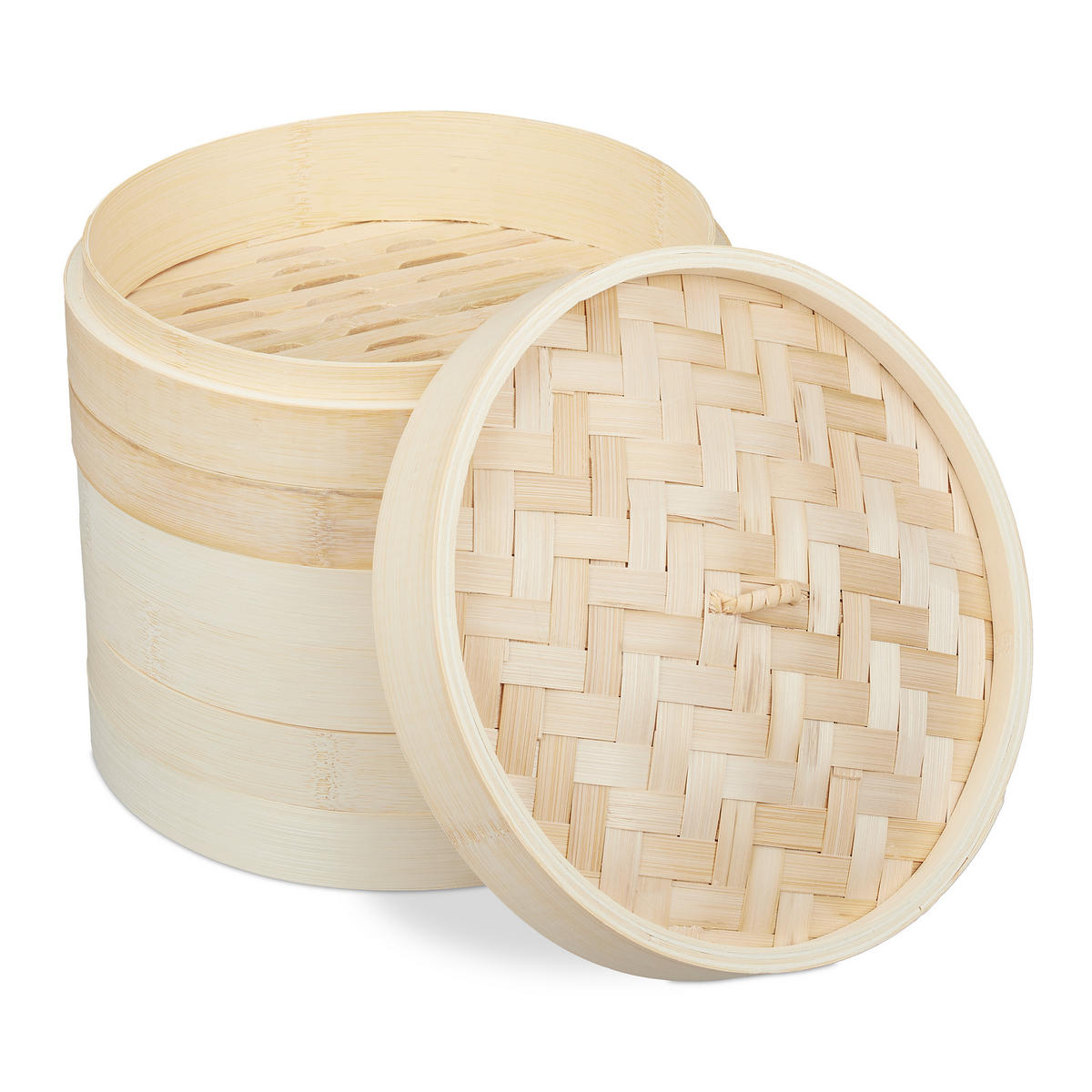 DAMPÁK - svetlohnedá, drevo (24/24/22.5cm) - Relaxdays