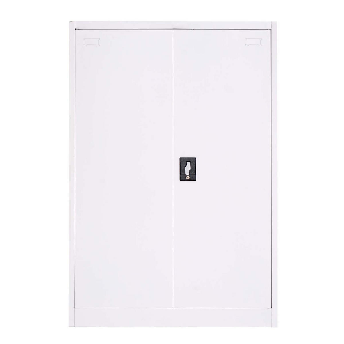 AKTENSCHRANK Weiß - Weiß, Metall (90/140/40cm) - MCW