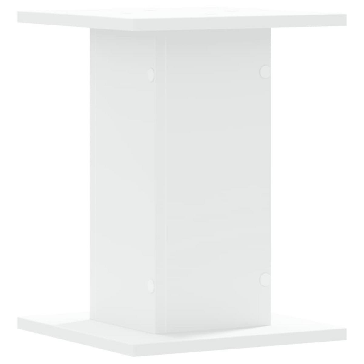 PFLANZENSTÄNDER 2er Set Weiss 30/30/40 Cm Holzwerkstoff - Weiß, Holzwerkstoff (30/40/30cm) - vidaXL