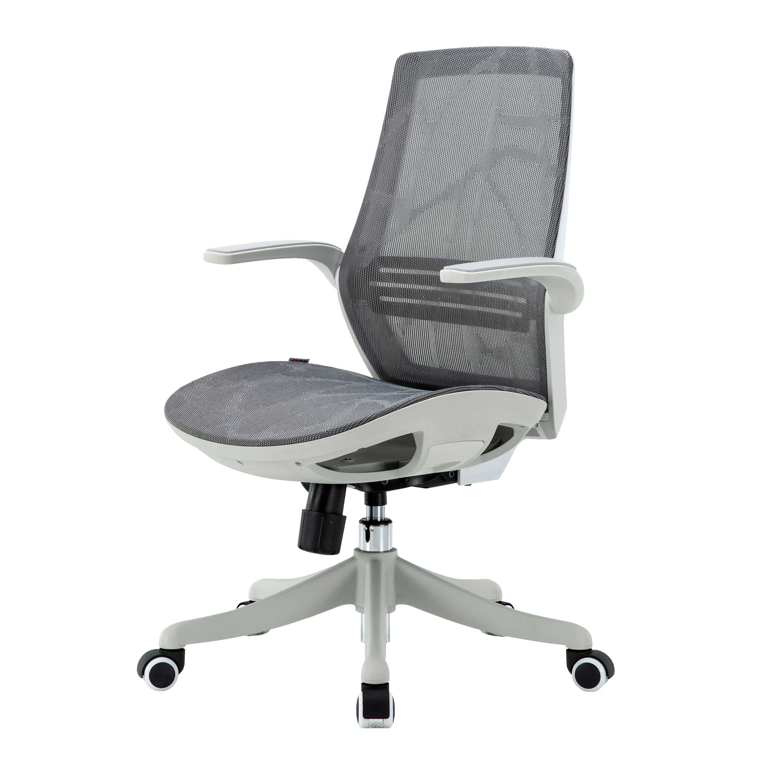 BÜROSTUHL Grau - Grau, Textil (66/102/46cm) - SIHOO