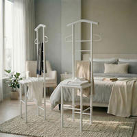 HERRENDIENER JIVO 2ER-SET - Weiß, Metall (53/121/47cm) - CARO-Möbel