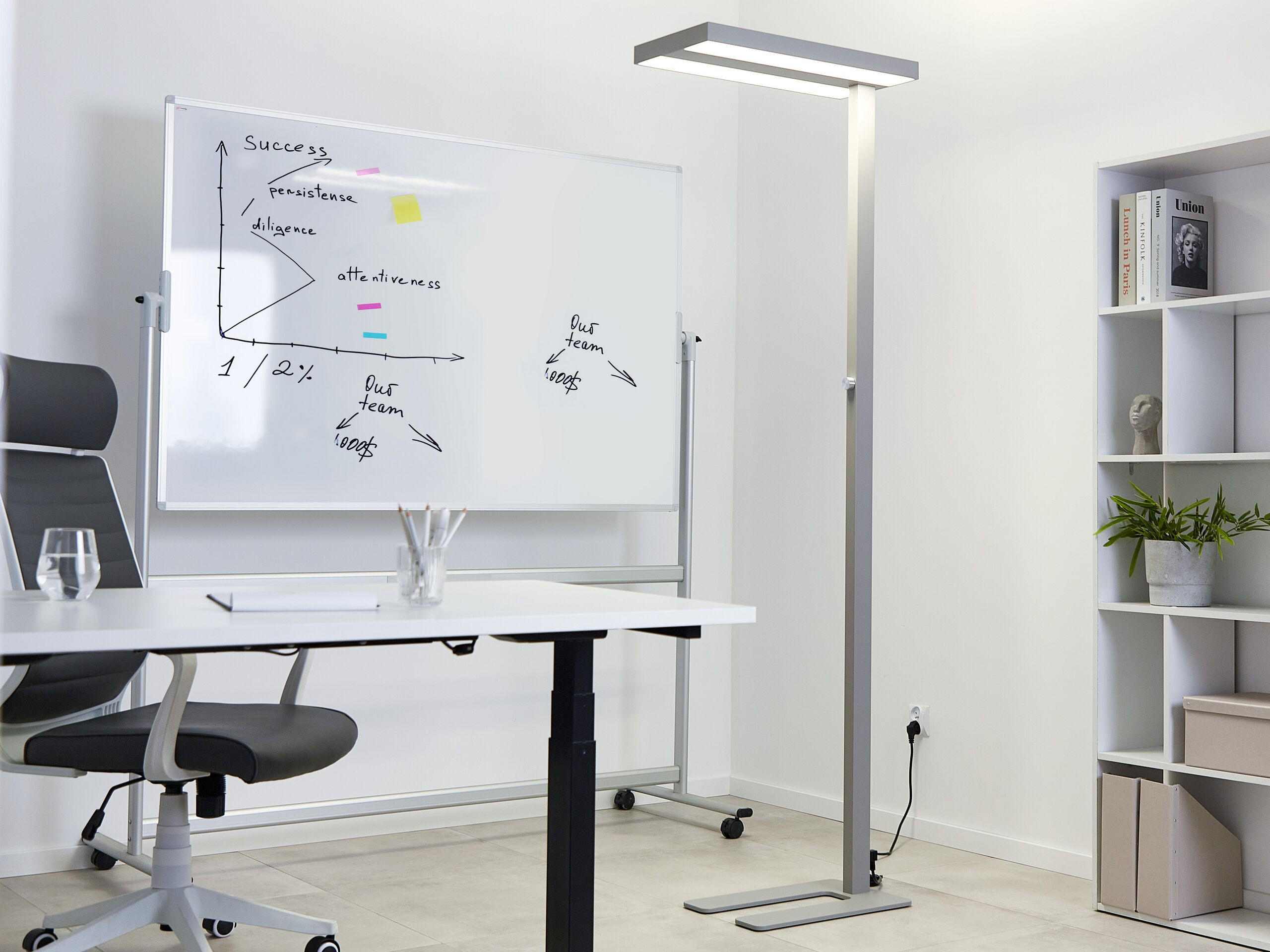 STEHLAMPE Taurus 61/29/197 cm - Silberfarben, Metall (61/29/197cm) - Beliani