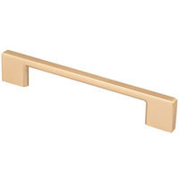 MÖBELGRIFF BA 128mm, Küchengriff Goldfarbig matt, Türgriff Easy - Goldfarben, Metall (0.8/2.8/16.2cm)
