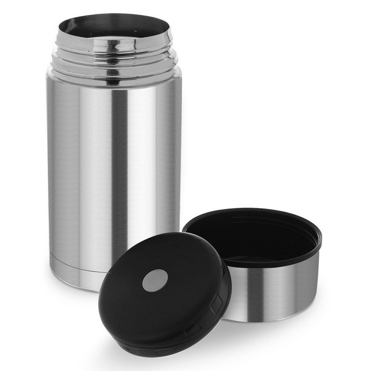 LUNCH-THERMOSKANNE aus Stahl 1,2 l - Silberfarben, Metall (10.5/21.5/10.5cm) - Orion 