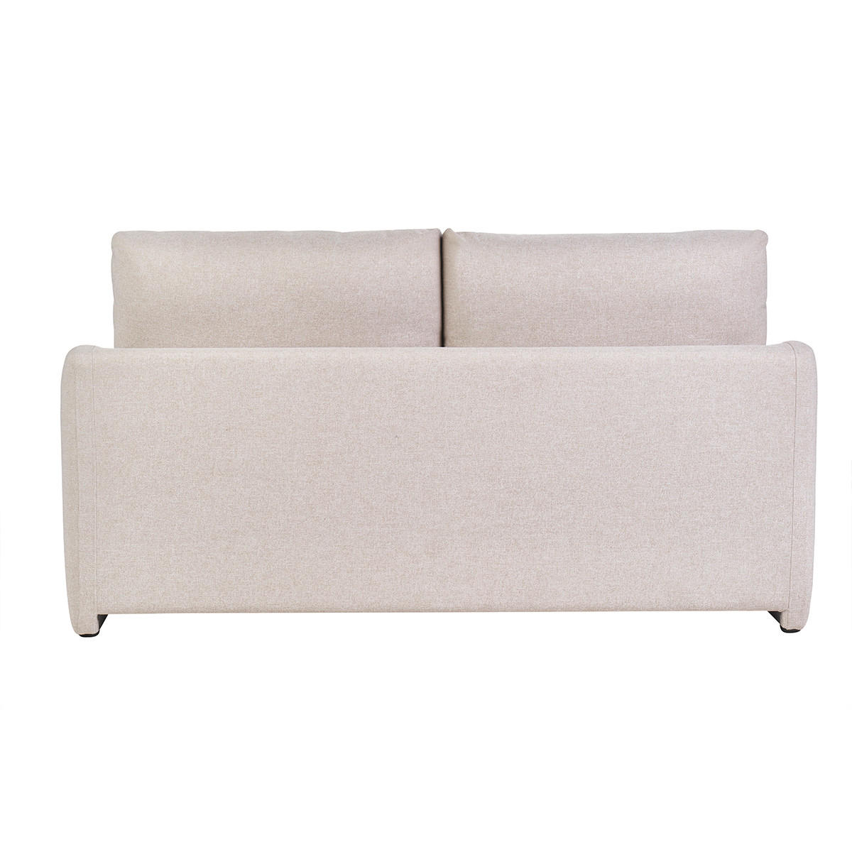 SCHLAFSOFA 2-Sitzer Stoff Beige PAULIN - Beige, Textil (96/80/160cm) - Miliboo