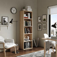 BÜCHERREGAL Bob Sonoma 40 x 132 cm mit 5 Fächern - Sonoma Eiche, Holzwerkstoff (40/132/24cm) - Vicco