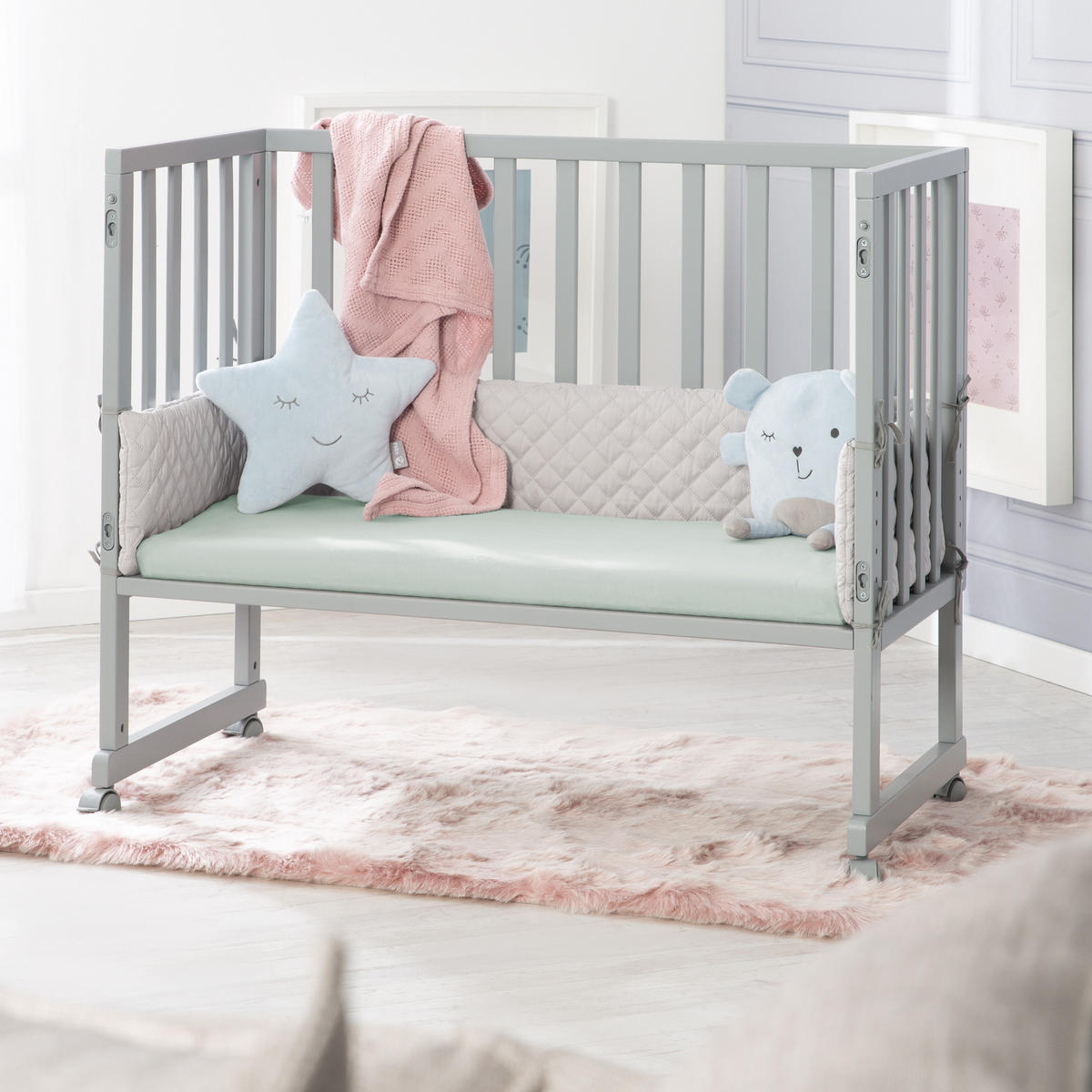 SPANNBETTLAKEN 45 x 90 cm & 40 x 90 cm - Hellgrün, Textil (45/90cm) - Roba