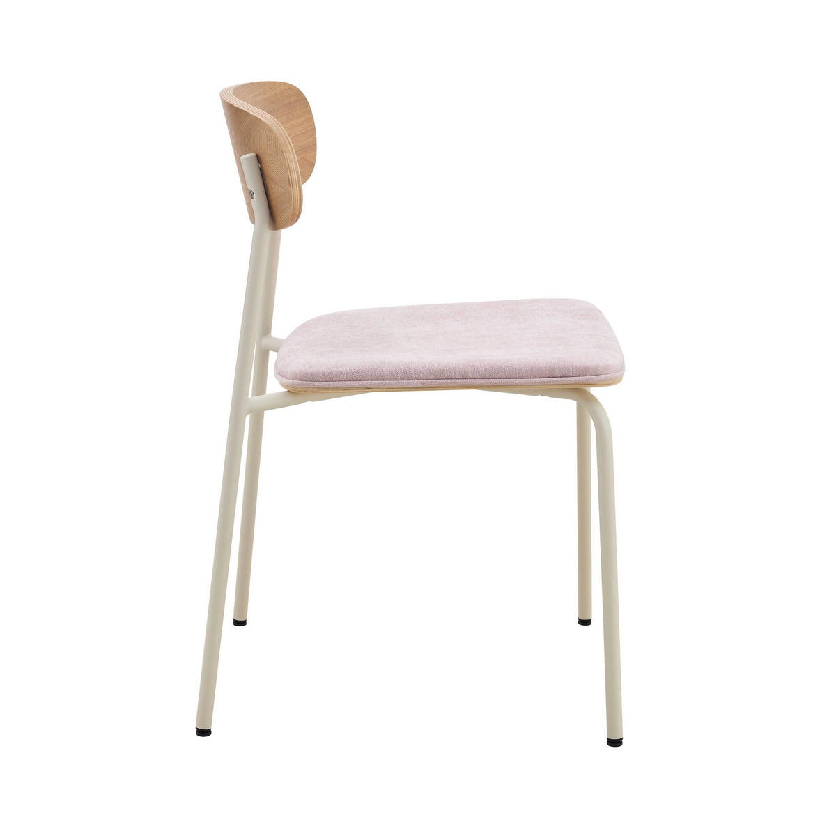 STUHL 2-tlg., Rosa - Pink, Holz (46/78/52cm) - Oviala