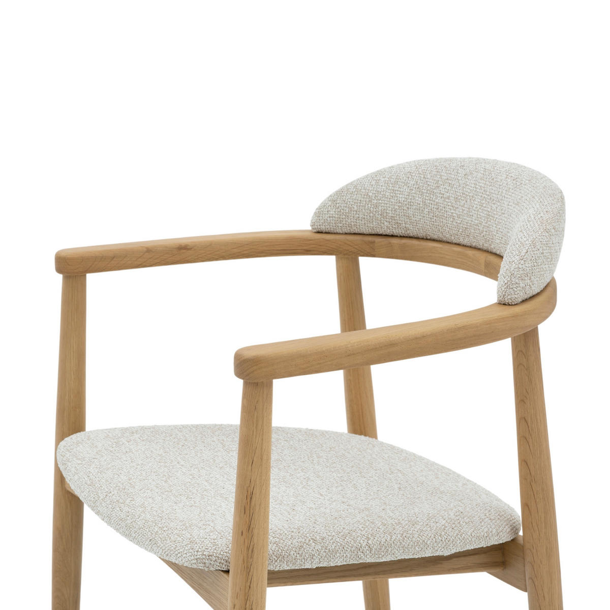 ESSZIMMERSTUHL Elv beiger Sitz - Beige, Holz (58/79/52cm) - WOODEK
