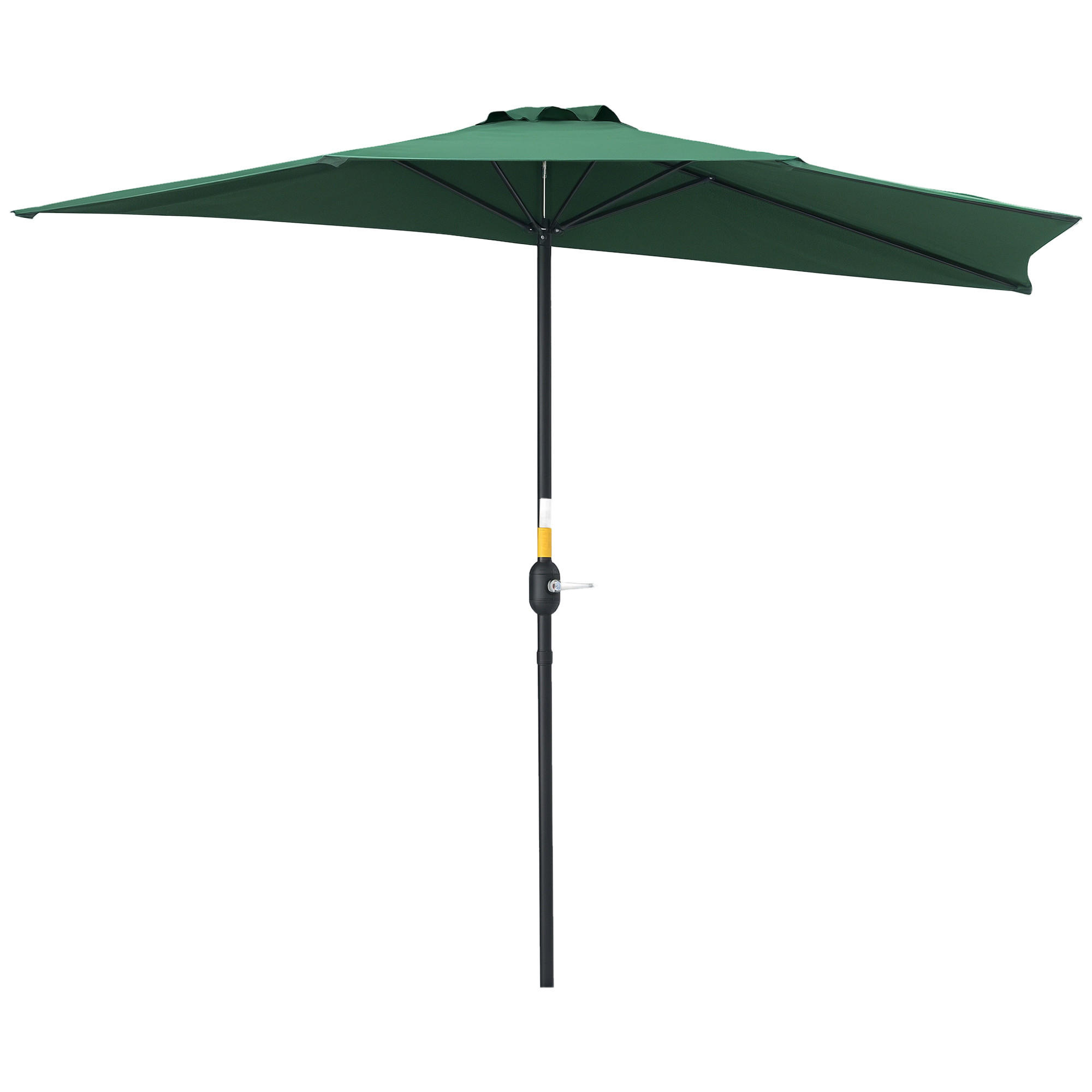HALBSCHIRM Grün 269/138/236 cm - Grün, Metall (269/138cm) - PANGIVO