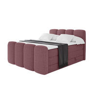 BOXBETT mit Matratze H3|H4 und Lattenrost - NINA-Z KING - 120x200 cm Aragon - Altrosa - Pink, Holzwerkstoff (120/200cm)