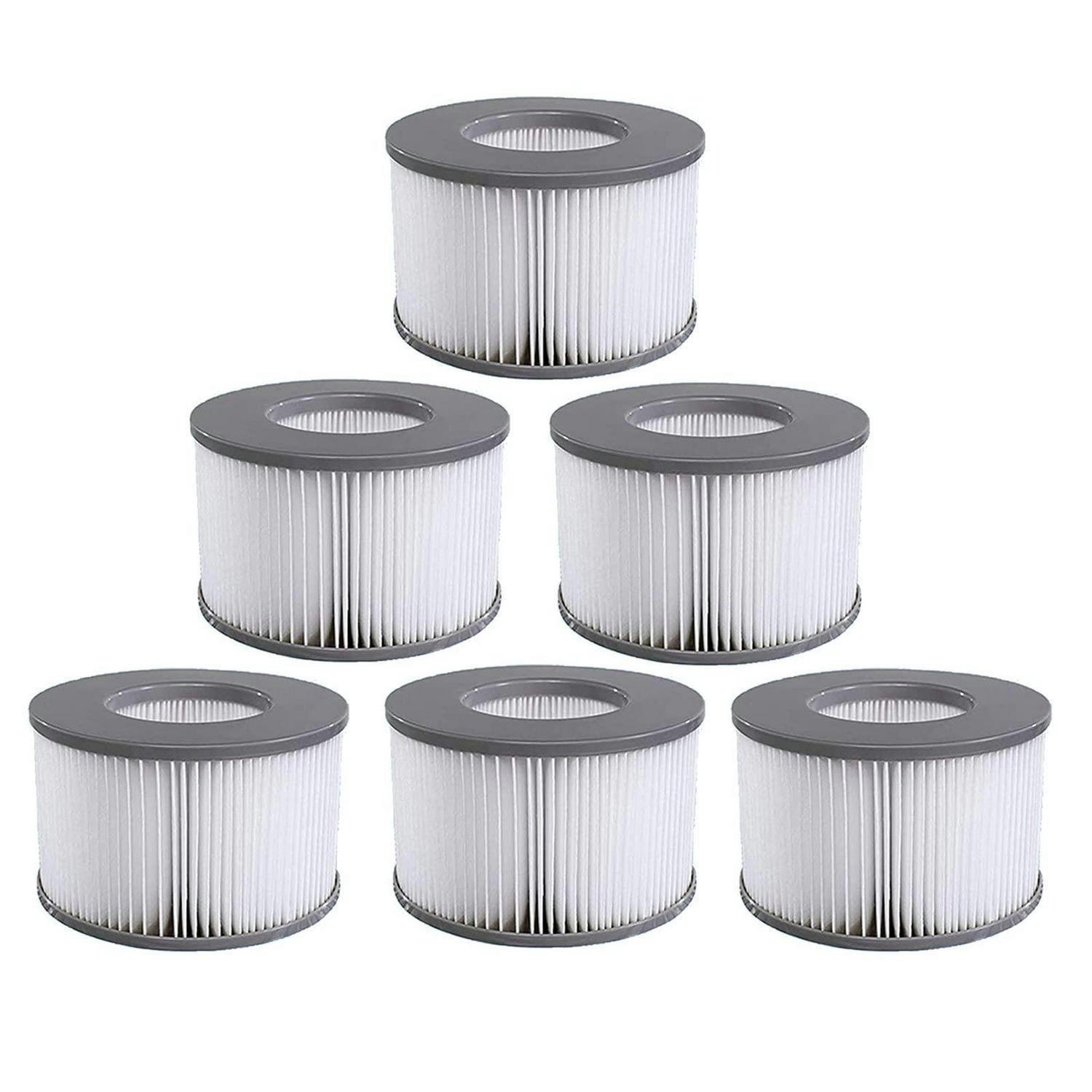 FILTERKARTUSCHE 6-teiliges Set für Whirlpools und Spas - Grau, Kunststoff (11/8/11cm)