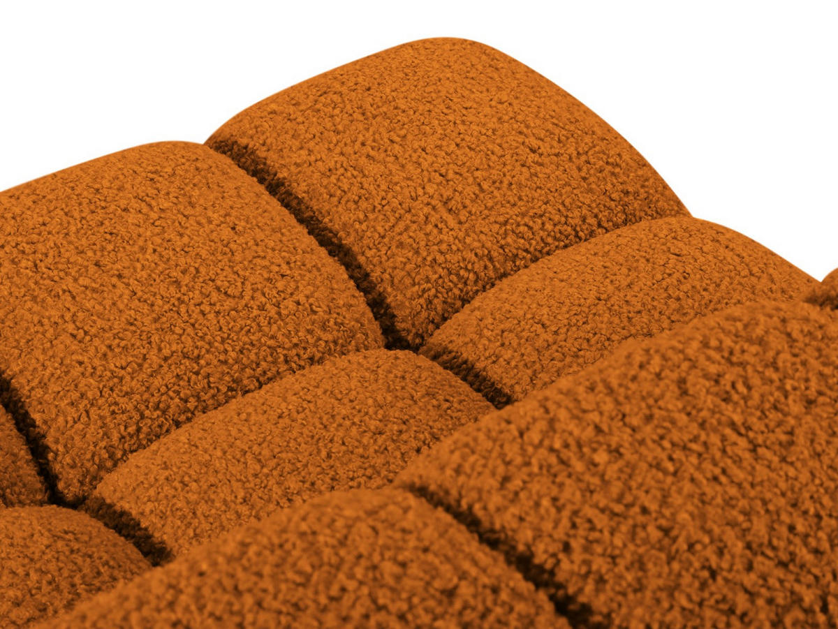 MODUL Bellis aus Boucle ziegelrot - Orange, Textil (94/70/94cm) - Micadoni